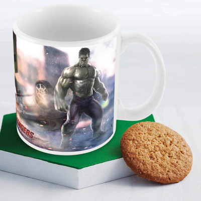 

Posterboy Hulk In Action - Avengers Ceramic Mug(350 ml), Multicolor