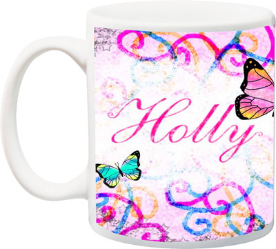 

ME&YOU Gift for Holi;Happy Holy colorful designer 3D printed Ceramic Mug(325 ml), Multicolor