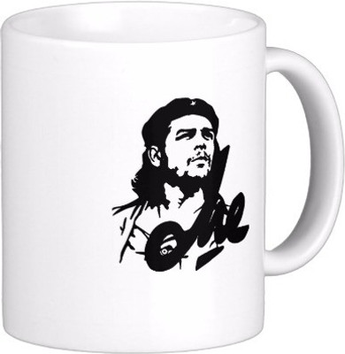 

Exoctic Silver Che Guevara C003 Ceramic Mug(300 ml), Black;white
