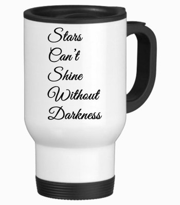 

Tied Ribbons Stars Can Not Shine Gift For Travel Stainless Steel Mug(350 ml), White