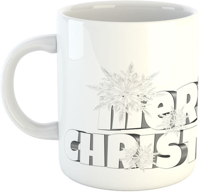 

Deeher Gifts Merry Christmas Design60 Ceramic Mug(330 ml), Multicolor