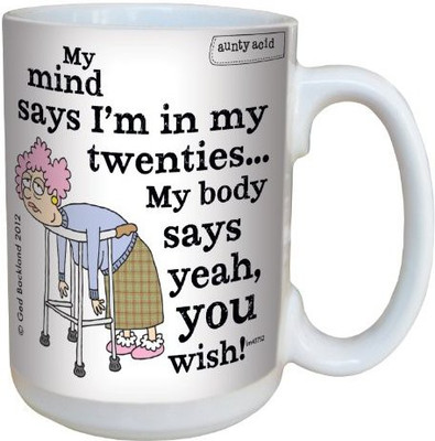 

Tree-Free Greetings Greetings lm43752 Hilarious Aunty Acid You Wish by The Backland Studio Ceramic, 15-Ounce Ceramic Mug(60 ml), Multicolor