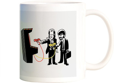 

Rangeele Inkers Pulp Fiction Game Ceramic Mug(300 ml), Multicolor