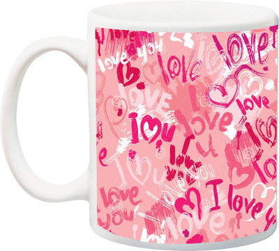 

ME&YOU Special Color Beautifull Lover I Love You HD printed Ceramic Mug(325 ml), Multicolor