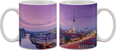 

Artifa City View Porcelain, Ceramic Mug(350 ml), Multicolor