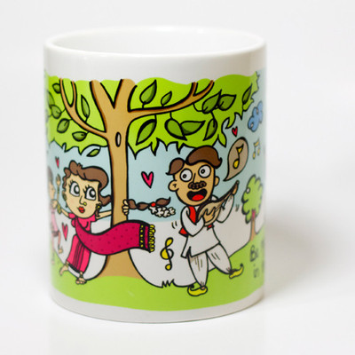 

Chumbak Bollywood Trees Ceramic Mug, Multicolor
