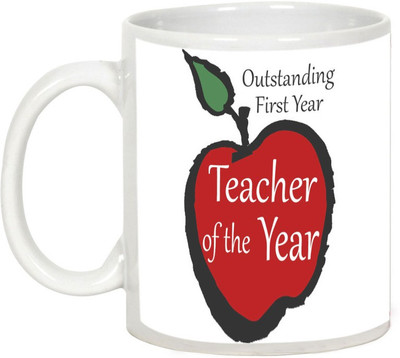 

AllUPrints Outstanding Teacher Ceramic Mug(325 ml), White