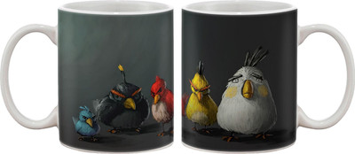 

Artifa Colourful Birds Porcelain, Ceramic Mug(350 ml), Multicolor