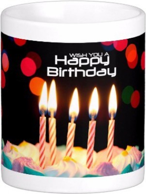 

Exoctic Silver Happy Birthday To You : B'day 006 Ceramic Mug(300 ml), Multicolor