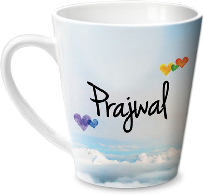 

Hot Muggs Simply Love You Prajwal Conical Ceramic Mug(350 ml)