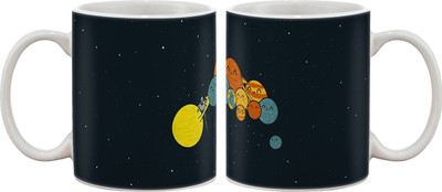 

Artifa Planets Photograph Funny Porcelain, Ceramic Mug(350 ml), Multicolor