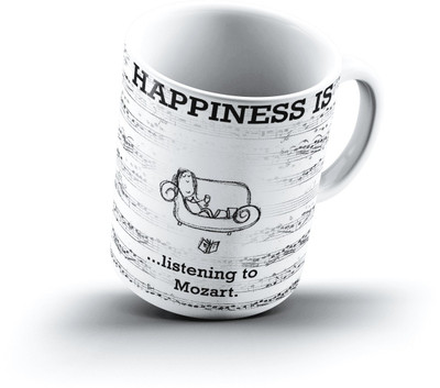 

Ucard Happiness Is2014 Bone China, Ceramic, Porcelain Mug(325 ml), Multicolor