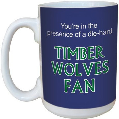 

Tree-Free Greetings Greetings lm44156 Timberwolves Basketball Fan Ceramic with Full-Sized Handle, 15-Ounce Ceramic Mug(60 ml), Multicolor