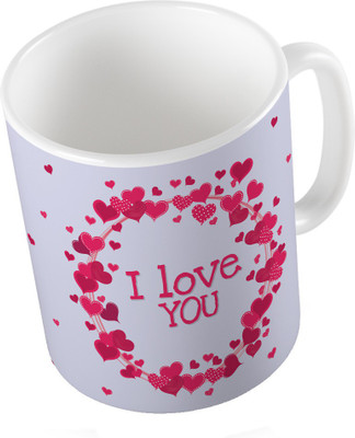 

Home India Designer Romantic Print Coffee 785 Ceramic Mug(300 ml), Multicolor