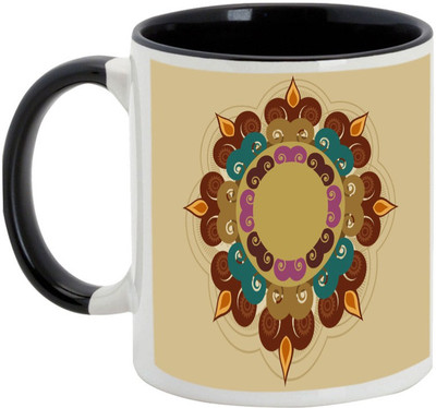 

AllUPrints Gifts For Deepawali - Happy Diwali Lights Design 5 Ceramic Mug(325 ml), Black