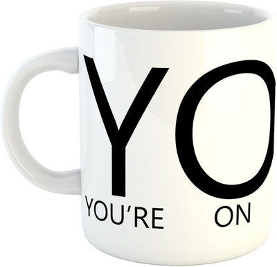 

Deeher Gifts Yoyo Ceramic Mug(330 ml), Multicolor