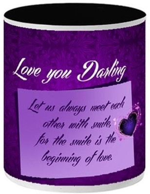 

Allthingscustomized Smile and Love Gift Ceramic Mug, Multicolor