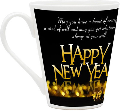 

Homesogood Champagne For New Year Ceramic Mug(355 ml)