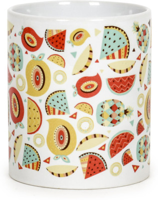 

Chumbak Fruity Fun Ceramic Mug(300 ml), Multicolor