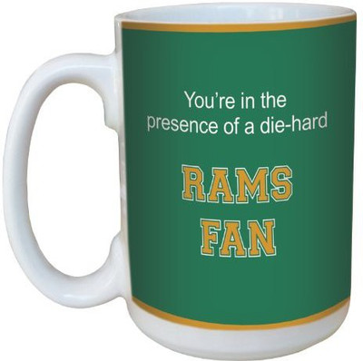 

Tree-Free Greetings Greetings lm44676 Rams College Basketball Ceramic with Full-Sized Handle, 15-Ounce Ceramic Mug(60 ml), Multicolor