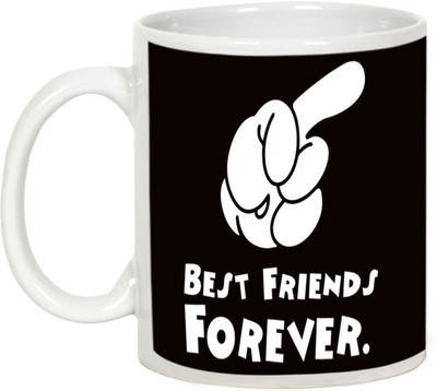 

AllUPrints Friendship Day Gifts - It shows best friend Forever Ceramic Mug(325 ml), White