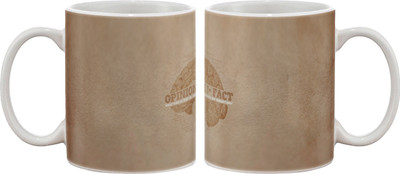 

Artifa Opinion Is Not Fact Porcelain, Ceramic Mug(350 ml), Multicolor