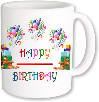 

PhotogiftsIndia Happy Birthday Gifts 24 Ceramic Mug(325 ml), Multicolor