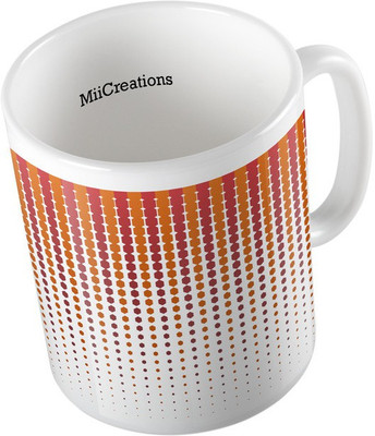 

MiiCreations Printed Abstract Pattern Ceramic Mug(325 ml), Multicolor