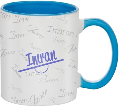 

SKY TRENDS Imran Birthday Gift Coffee 350 ML Ceramic Mug(350 ml), Multicolor