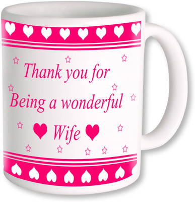 

PhotogiftsIndia The Best Wife Forever Ceramic Mug(325 ml), Multicolor