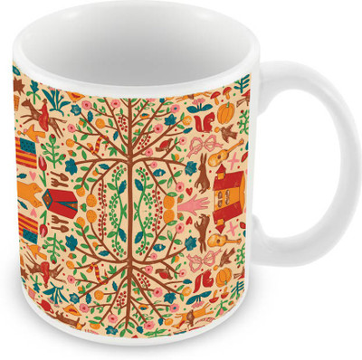 

Sleep Nature's SN-MG-1960 Ceramic Mug(350 ml), Multicolor
