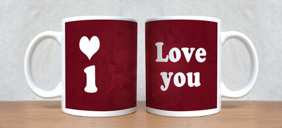 60% OFF on StyBuzz The King And The Queen Couple Porcelain Coffee Mug(300 ml, Pack of 2)