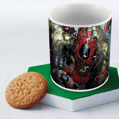 

Posterboy Skilled Deadpool (Officially Licensed) Ceramic Mug(350 ml), Multicolor