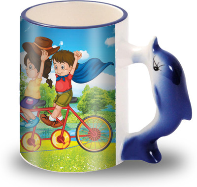 

Presto Animal handle for Friendship Day Best friend Ceramic Mug(330 ml), White