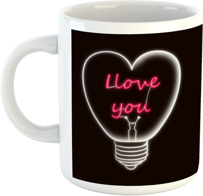 

Deeher Gifts Love Design -33 Ceramic Mug(330 ml), Multicolor