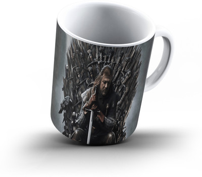 

Ucard Ned Stark Game Of Thrones872 Bone China, Ceramic, Porcelain Mug(325 ml), Multicolor