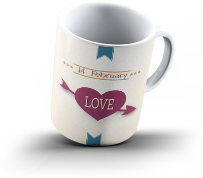 

Ucard Valentines Day403 Bone China, Ceramic, Porcelain Mug(325 ml)