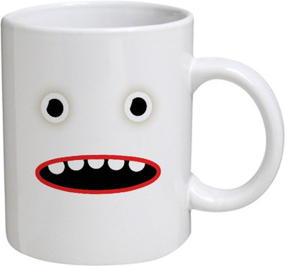 

Disginer Cases Teeth - MyBestow White Plain Coffee Ceramic Ceramic Mug(320 ml), Multicolor