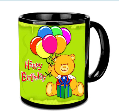 

Raj Laxmi teddy balloons black Ceramic Mug(350 ml)
