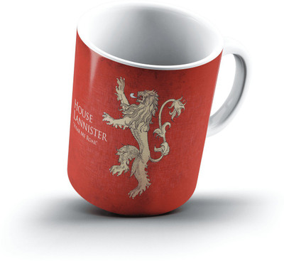 

Ucard Lannister Game Of Thrones1006 Bone China, Ceramic, Porcelain Mug(325 ml), Multicolor