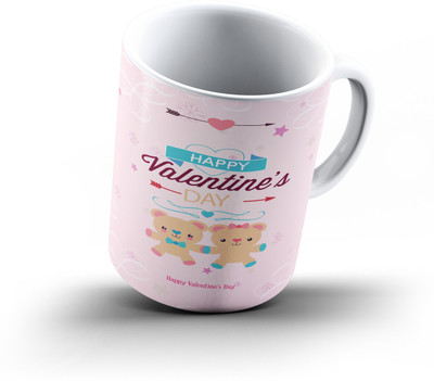 

Ucard Valentines Day Love570 Bone China, Ceramic, Porcelain Mug(325 ml), Multicolor