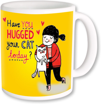 PhotogiftsIndia Happy Hug Day 06 Ceramic Mug(325 ml), Multicolor