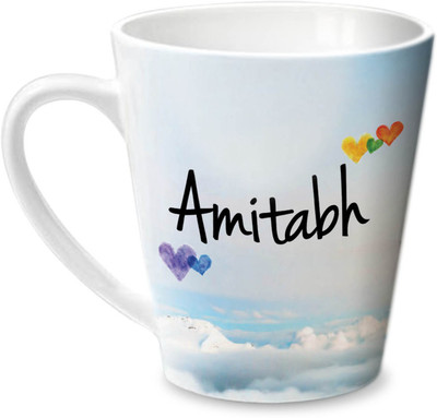 

Hot Muggs Simply Love You Amitabh Conical Ceramic Mug(350 ml)