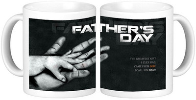 

Shopmillions Great Gift From God Is My Dad Ceramic Mug(300 ml), Multicolor