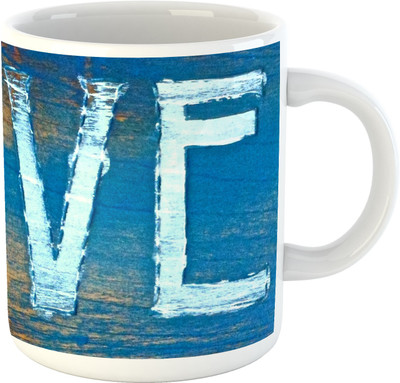 

Deeher Gifts love design 6 Ceramic Mug(330 ml), Multicolor