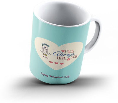 

Ucard Valentines Day Love614 Bone China, Ceramic, Porcelain Mug(325 ml)
