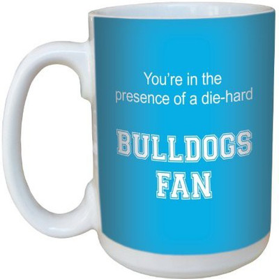 

Tree-Free Greetings Greetings lm44410 Bulldogs College Football Fan Ceramic with Full-Sized Handle, 15-Ounce Ceramic Mug(60 ml), Multicolor
