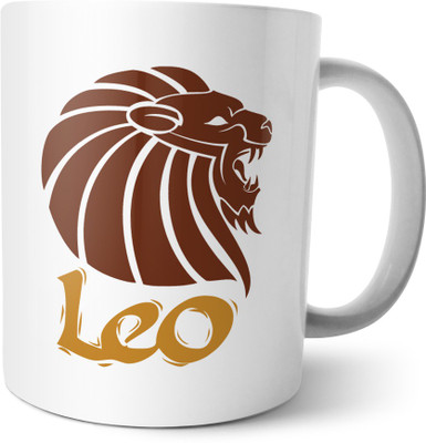 

Chiraiyaa Star Sign Leo Ceramic Mug(300 ml), Multicolor