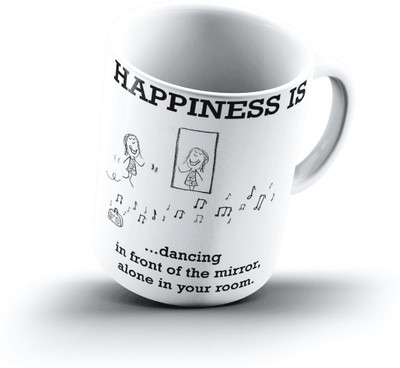 

Ucard Happiness Is1093 Bone China, Ceramic, Porcelain Mug(325 ml)