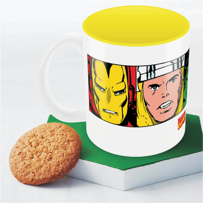 

Marvel Comics avengers Officially Licensed Ceramic Mug(350 ml), Multicolor